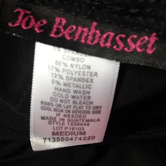 Joe B Black Lace Strapless Dress LBD Medium - Picture 4 of 4